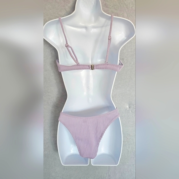 15.🆕Lavender Underwire Triangle  Bikini – Size Medium NWOT - Picture 3 of 3